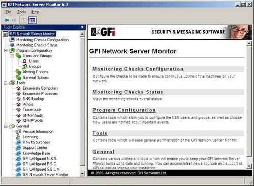 GFI Network Server Monitor 6.0. Скачать бесплатно.