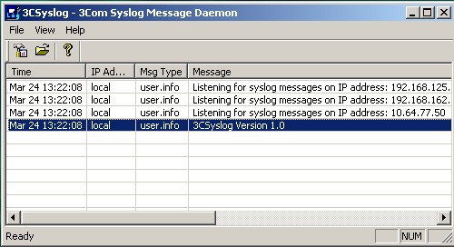 Syslog сервер от компании 3Com 3CSyslog 1.0. Скачать бесплатно.